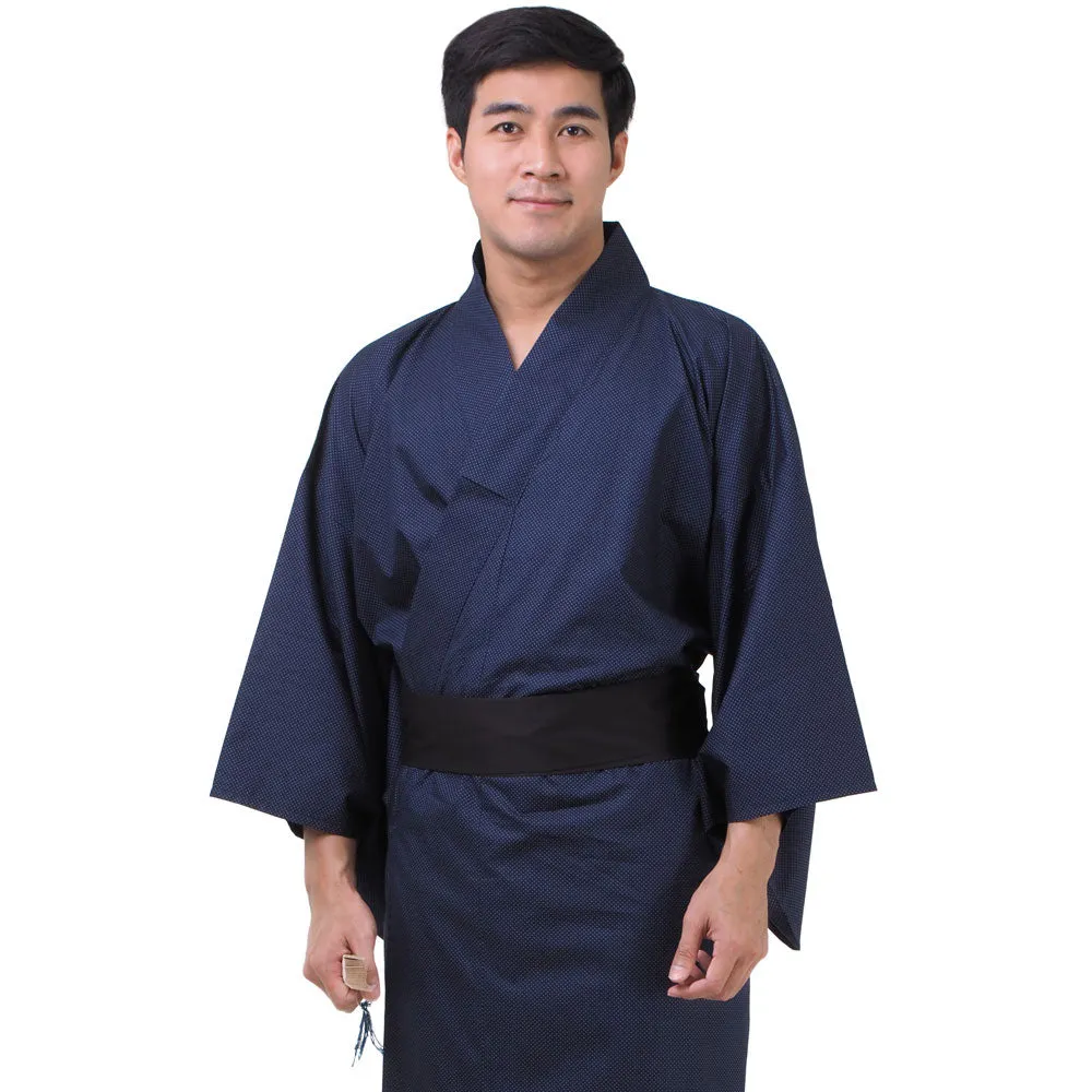 Men’s Blue Ronin Japanese Yukata Kimono Robe