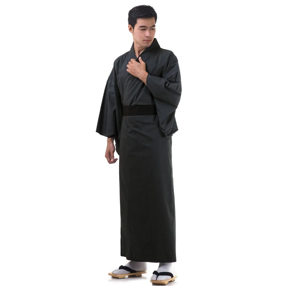 Men’s Blue Ronin Japanese Yukata Kimono Robe