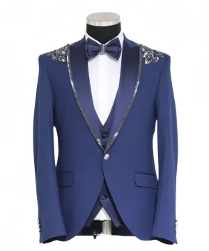 Mens Blue Tuxedo Jacket