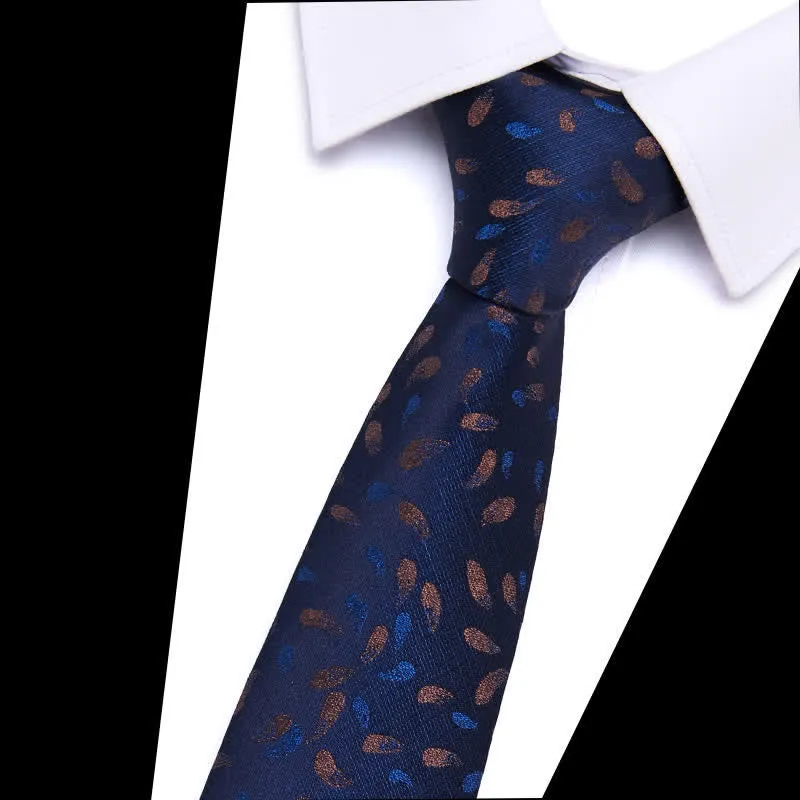 Men's Botanical Leaves Floral Necktie