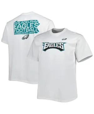 Men's Branded White Philadelphia Eagles Big and Tall Hometown Collection Hot Shot Fanatics T-Shirt, White