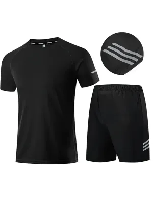 Men's Breathable Sportswear with Short Sleeve - SF2027