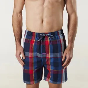 Men's British Check Cotton Sleep Short