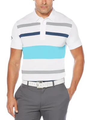 Mens Callaway X Block Striped Polo