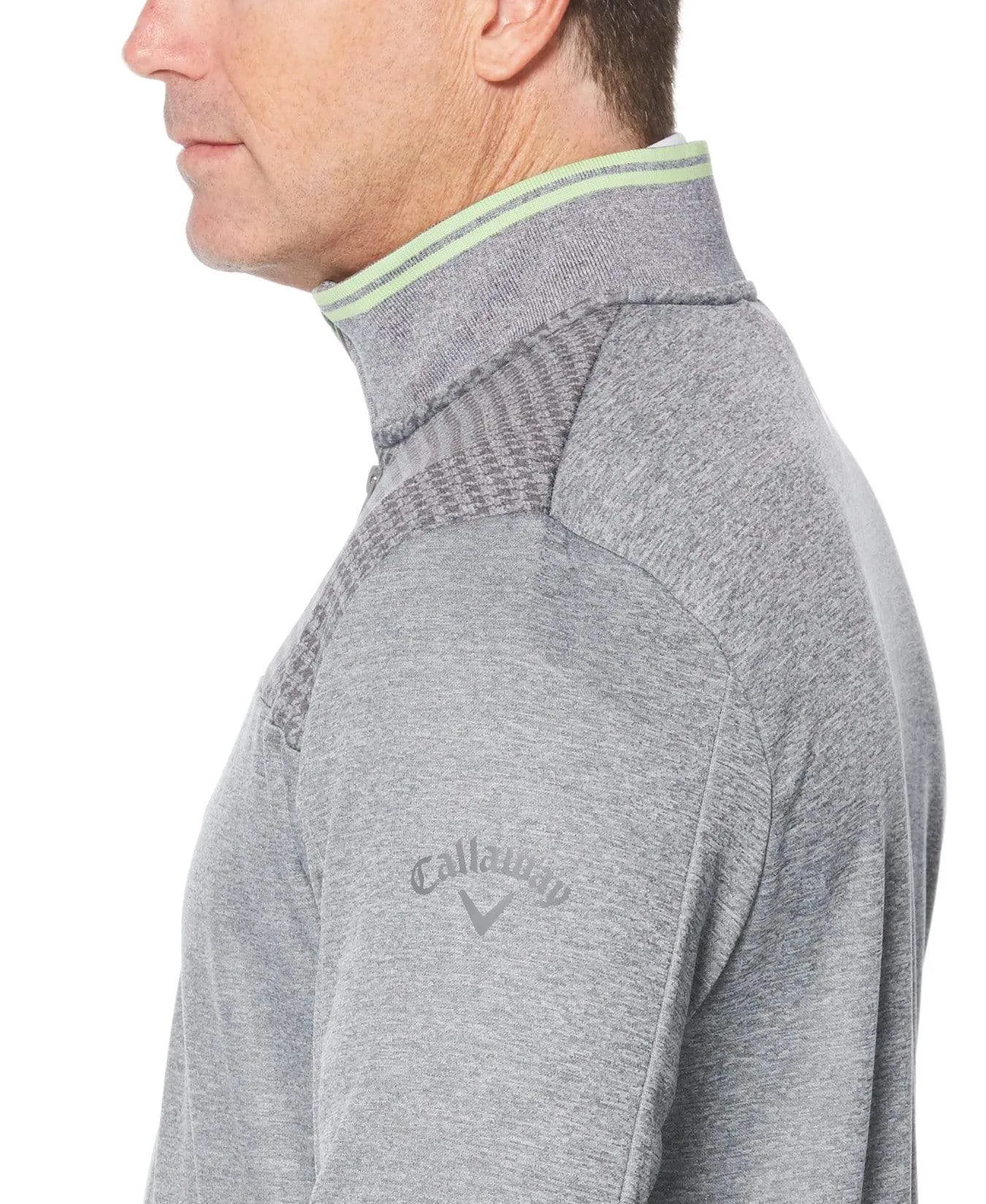 Mens Callaway X Printed Fleece 1/4 Zip Pullover