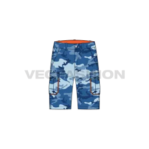 Mens Camo Cargo Shorts