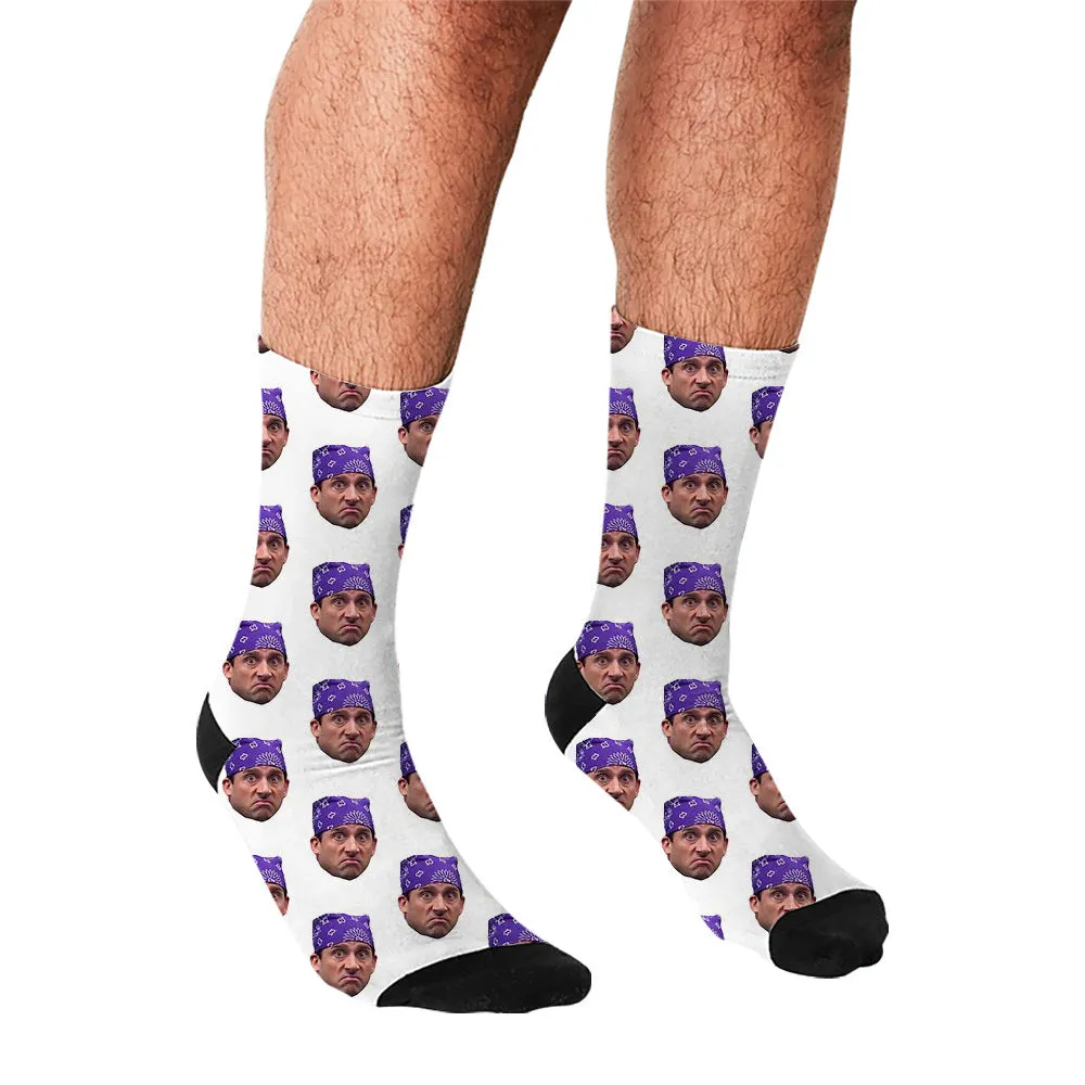 Men's Cartoon Unique Europe And America Cross Border Athletic Socks Digital Printing Lovers' Socks