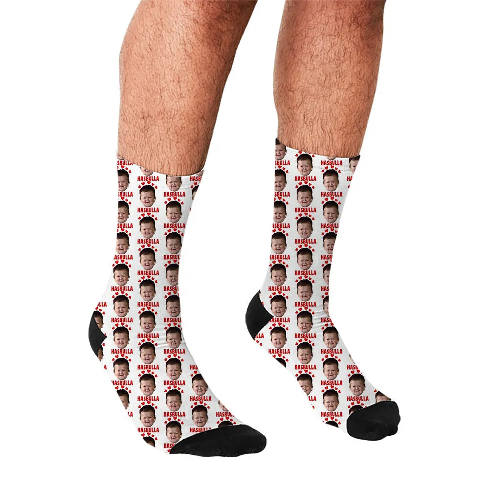 Men's Cartoon Unique Europe And America Cross Border Athletic Socks Digital Printing Lovers' Socks