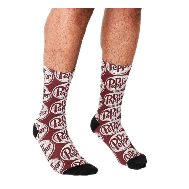 Men's Cartoon Unique Europe And America Cross Border Athletic Socks Digital Printing Lovers' Socks