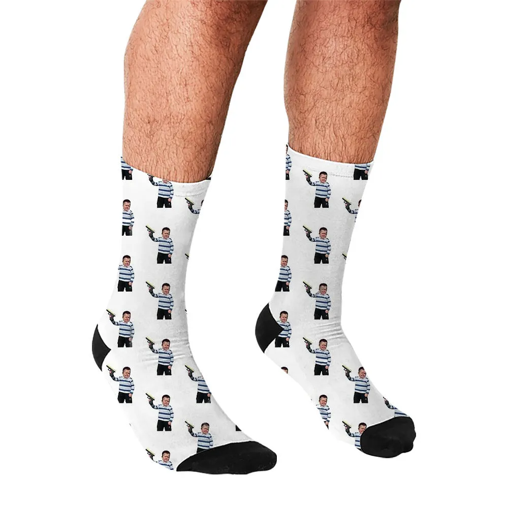 Men's Cartoon Unique Europe And America Cross Border Athletic Socks Digital Printing Lovers' Socks