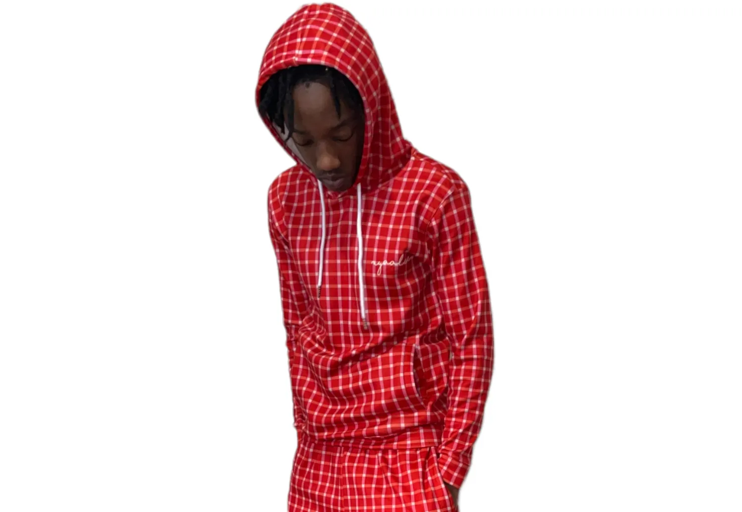 Men's Casual Red Stripe Hoodie - Comfortable Slim Fit, Stylish Activewear