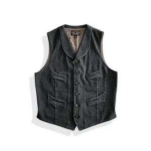 Men's Charcoal Shawl Collar Vest