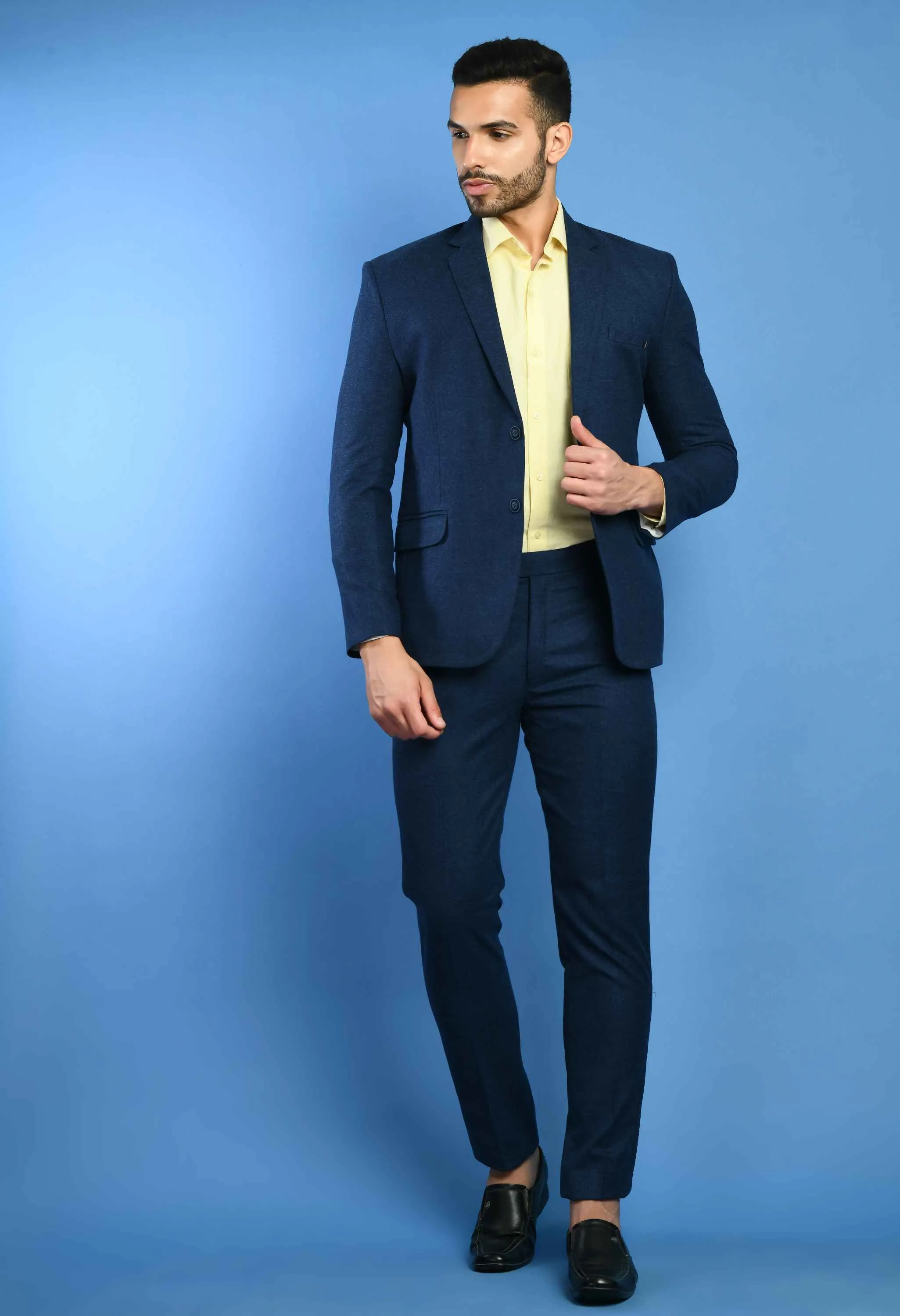 Men's Charming Navy Blue Suit Set