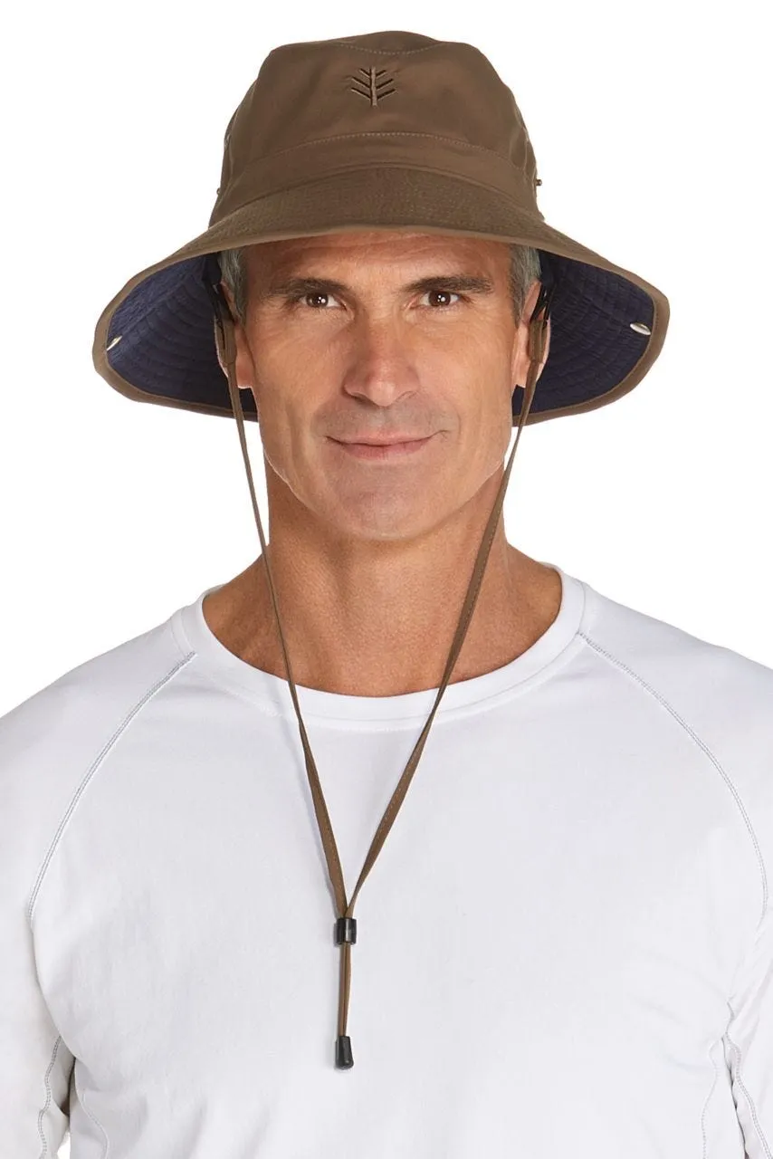 Men's Chase Featherweight Bucket Hat  |  Khaki/Navy