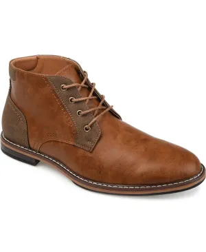 Men's chukka boots franco plain toe Vance Co., brown