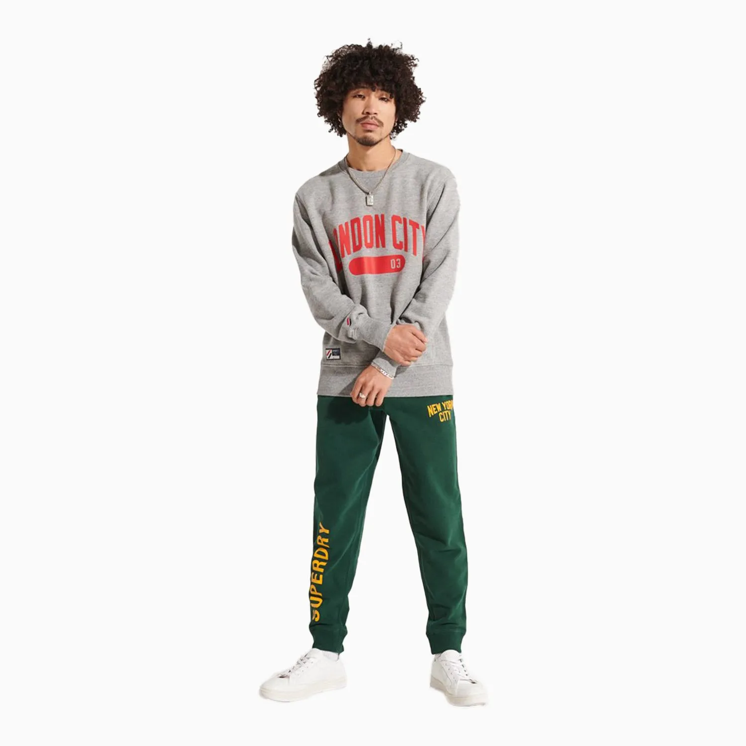 Men's City College Crew Neck Sweatshirt