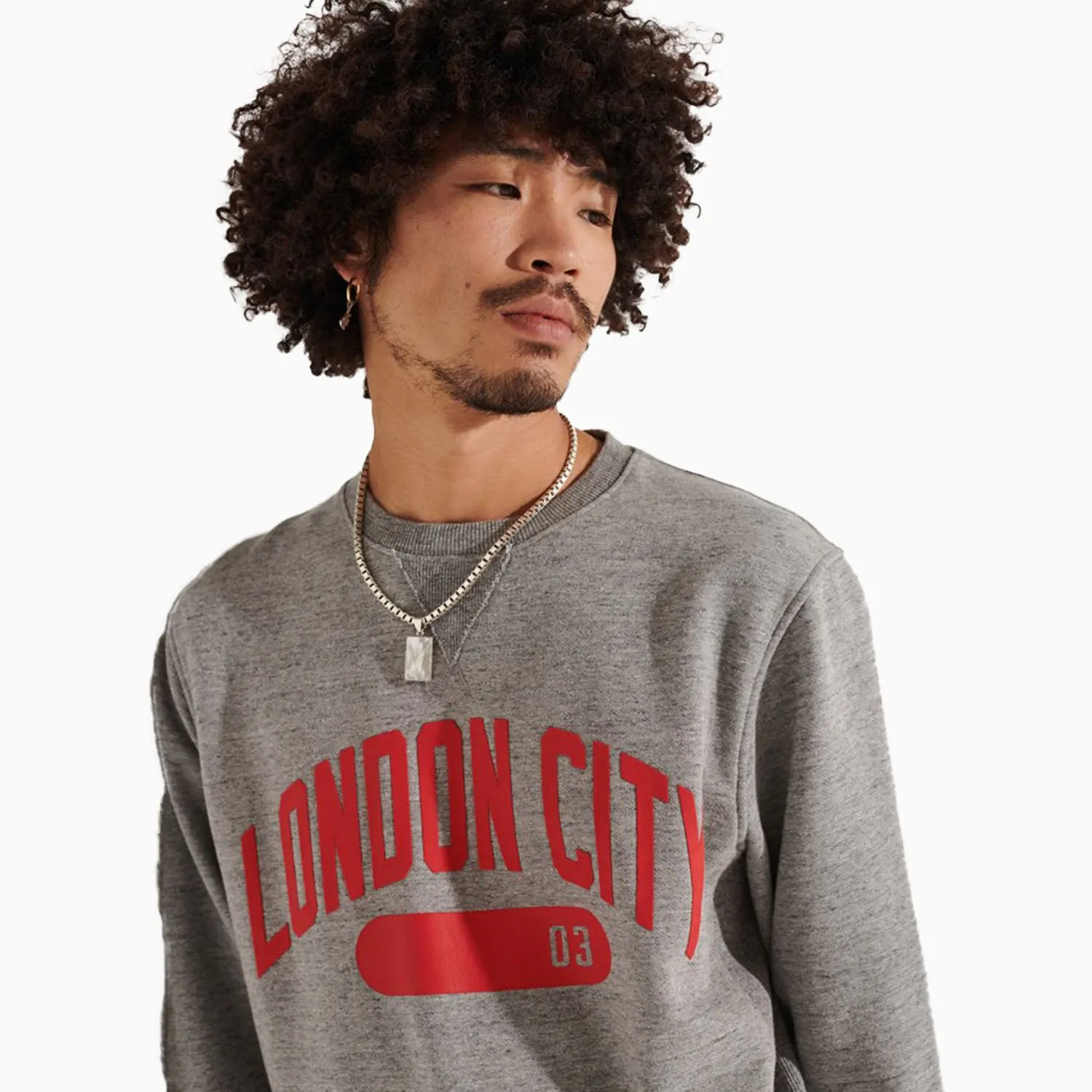 Men's City College Crew Neck Sweatshirt