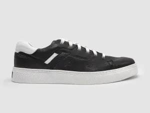 Men's Classic Leather Sneakers - Black/White