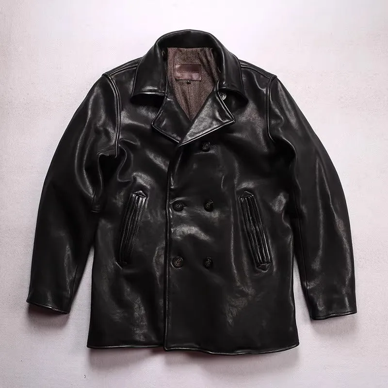 Men's Classic Stylish Jacket in Genuine Durable Sheep Leather