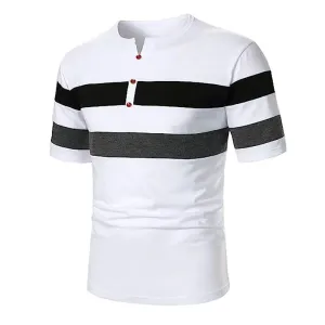 Men's collars Polo shirts slim short-sleeved button-down T-shirts