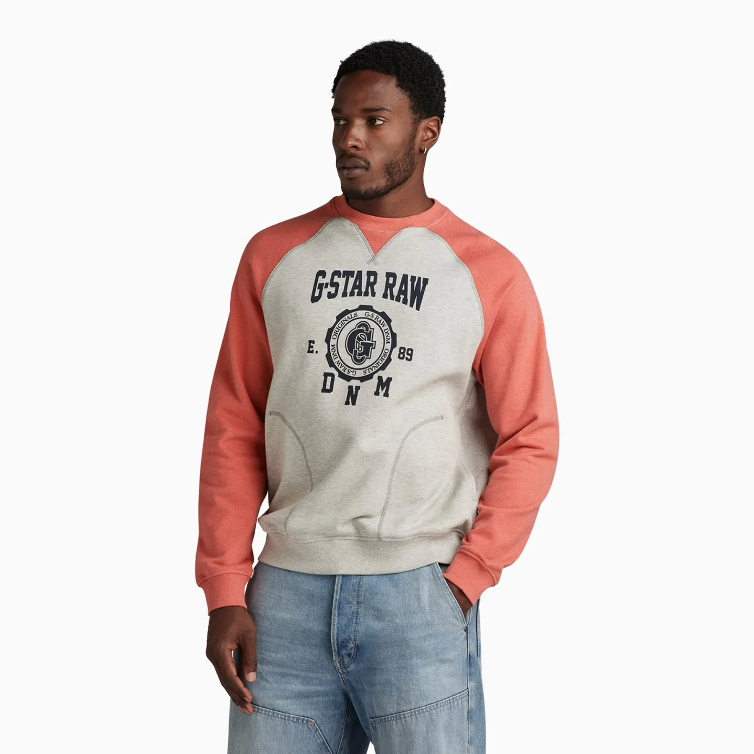 Men's Collegic Raglan Loose Sweatshirt