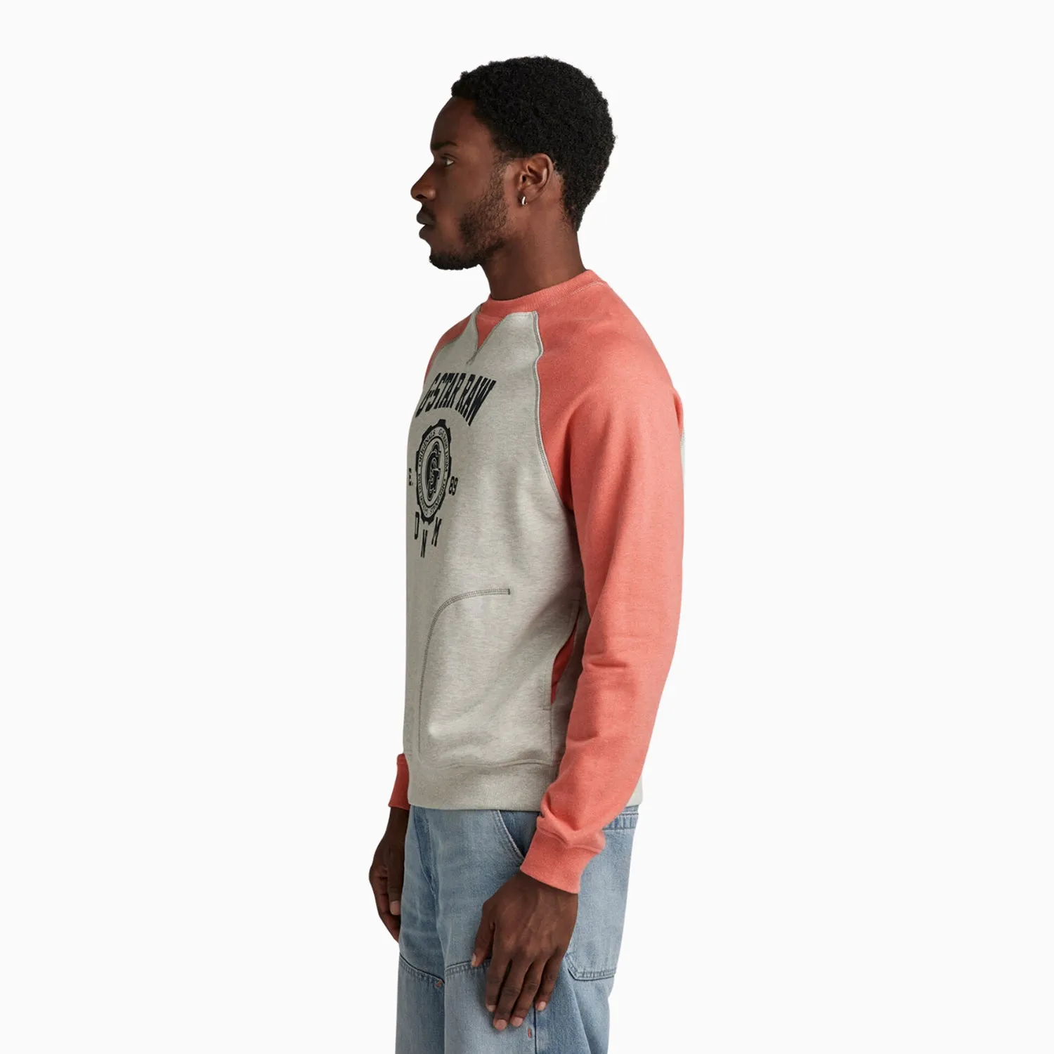 Men's Collegic Raglan Loose Sweatshirt