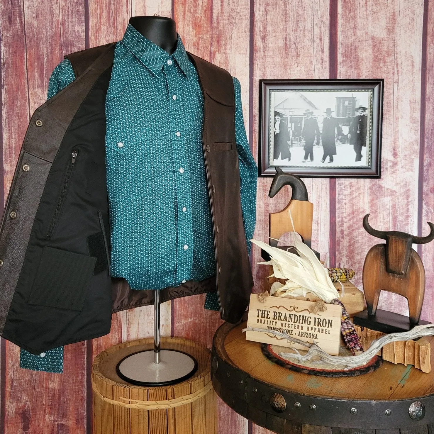 Men’s Conceal Carry Vest the “Drover”  by Wyoming Traders VDB