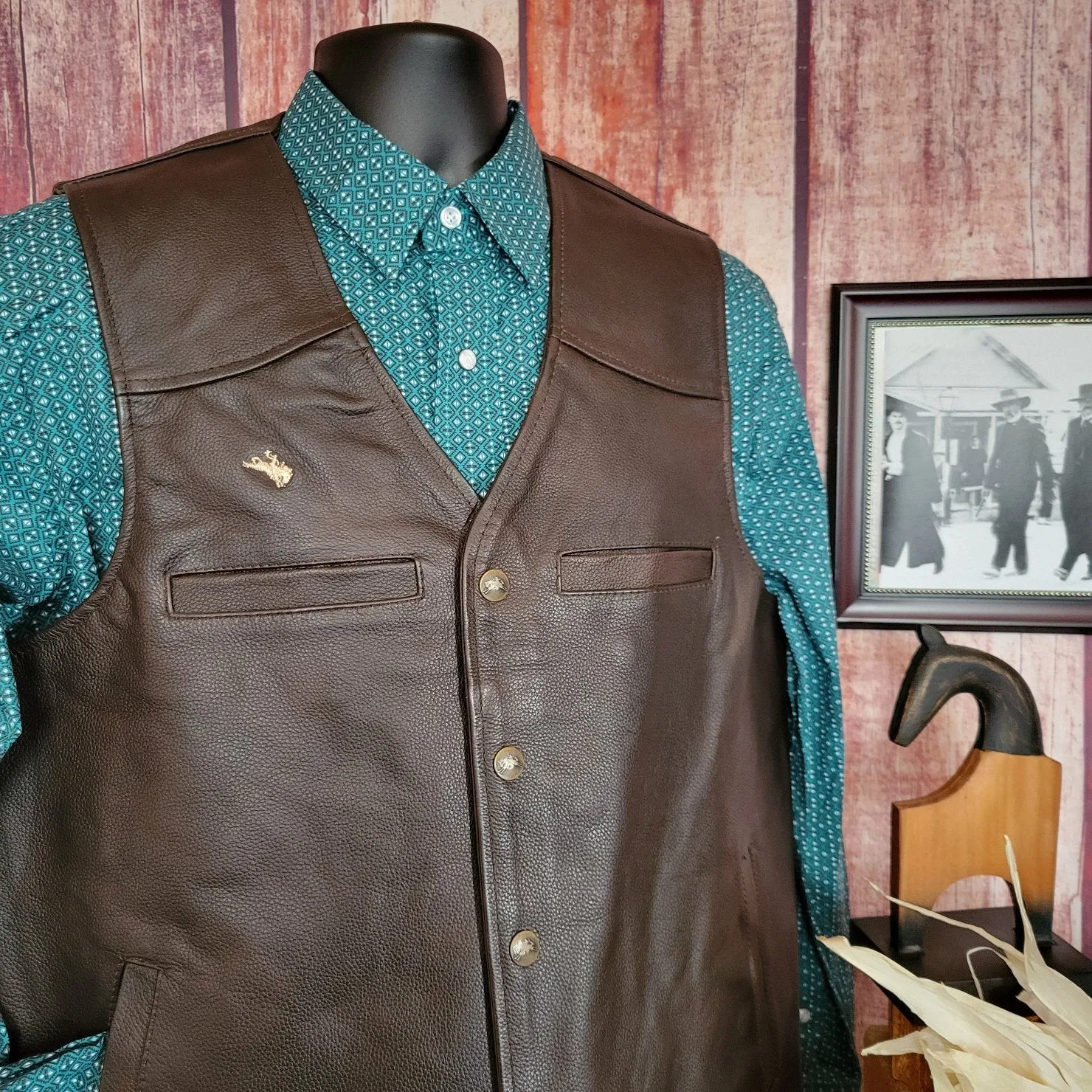 Men’s Conceal Carry Vest the “Drover”  by Wyoming Traders VDB