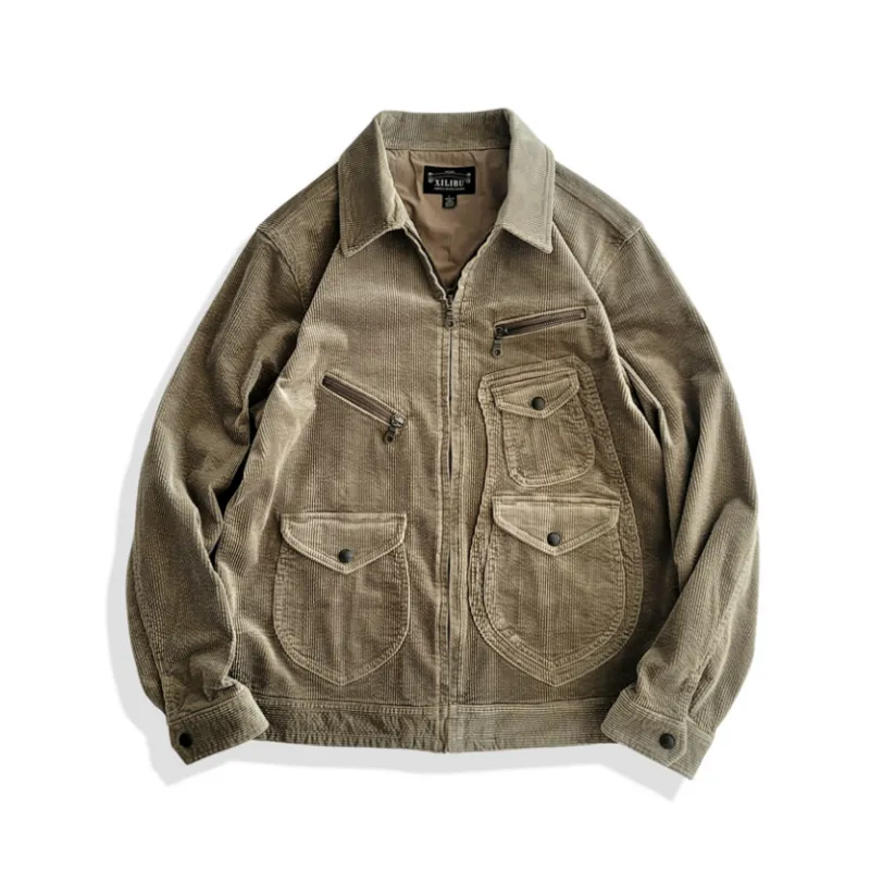 Men's Corduroy Western Jacket Brown