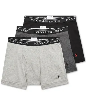 Men's cotton boxer briefs in large and tall sizes (3 pcs.) Polo Ralph Lauren