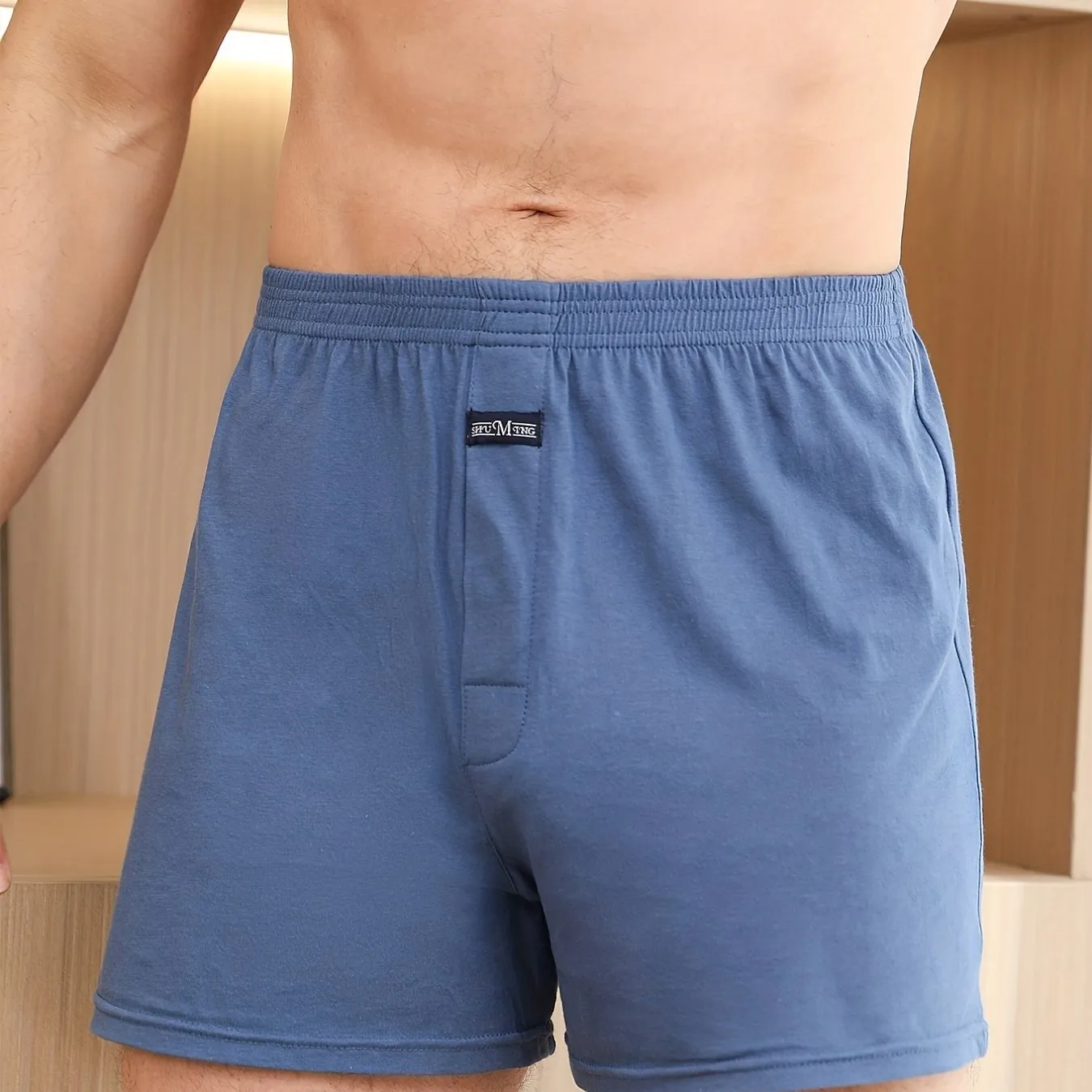 Men's cotton Comfortable Plaid Boxers Underwear