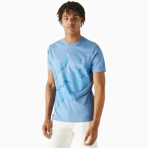 Men's Crocodile Print Crew Neck Sportswear T Shirt