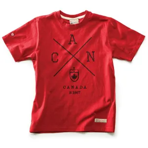 Men's Cross Canada T-Shirt, Heritage Red