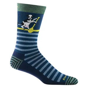 Men's Darn Tough Animal Haus Crew Lightweight Lifestyle Sock Color: Midnight