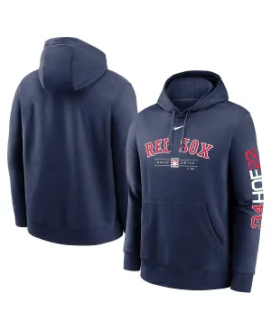 Men's david ortiz navy boston red sox 2022 hall of fame inductee pullover Nike blue