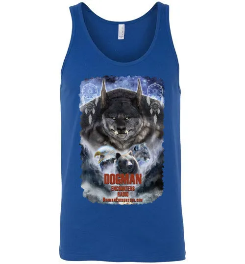 Men's Dogman Encounters Pathfinder Collection Tank Top (design 2, with ripped border)