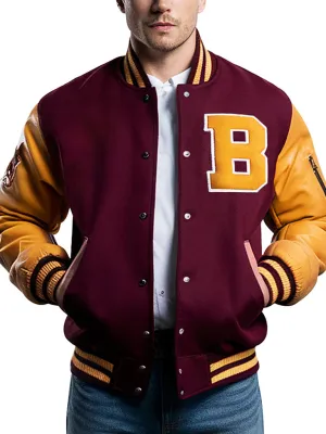 Men's Durable Streetwear Vestido Varsity Jacket