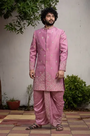 Men's Dusty Purple Sherwani Sets - Hilo Design