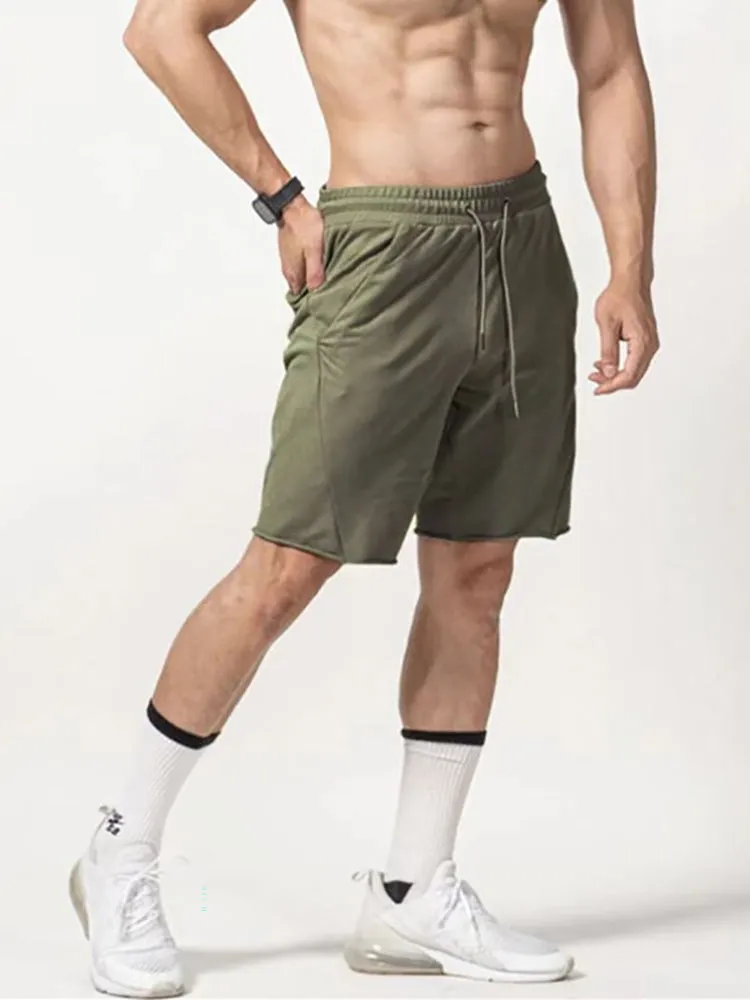 Men'S Elastic Cropped Shorts