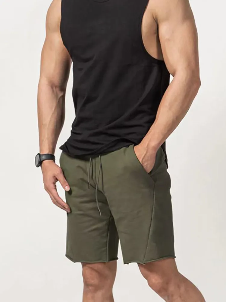 Men'S Elastic Cropped Shorts