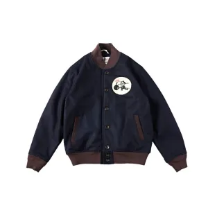 Men's Embroidered Woolen Baseball Jacket