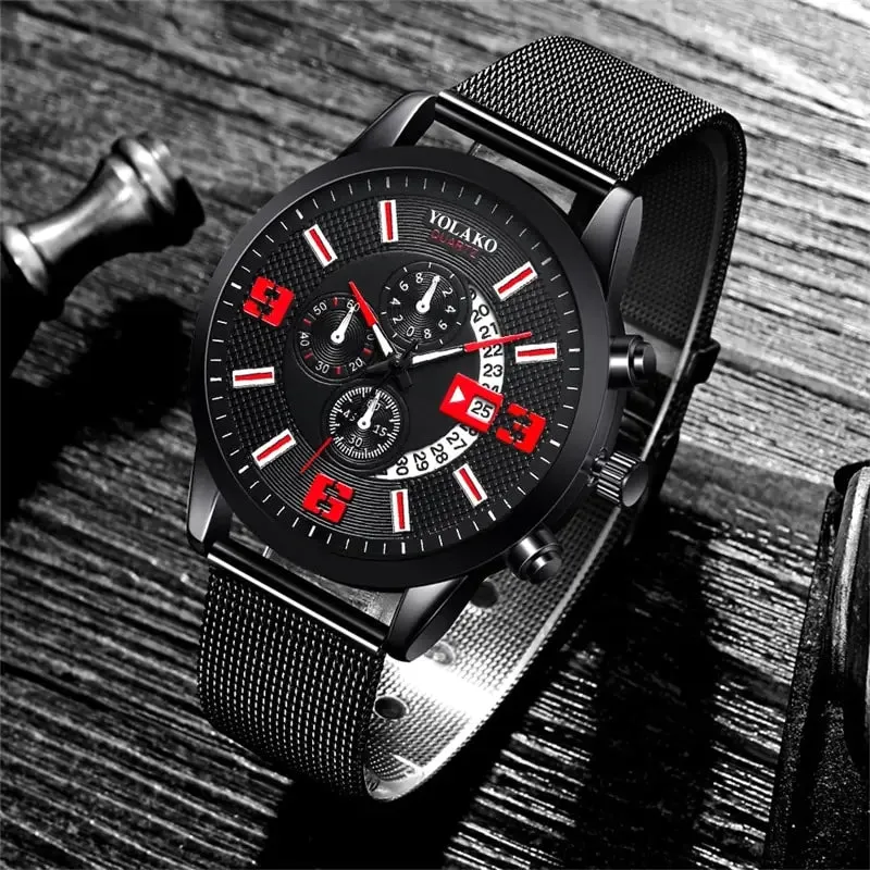 Men's Fashion Calendar Wrist Watch