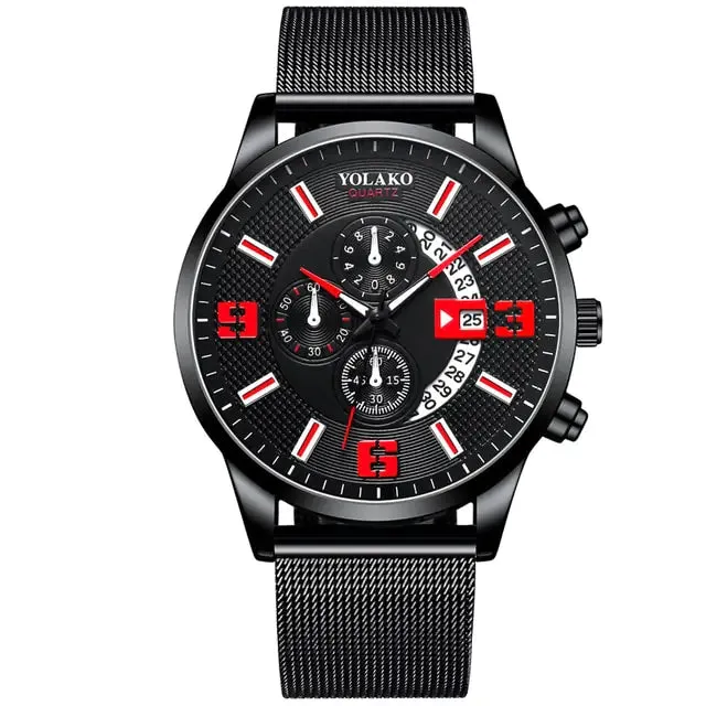 Men's Fashion Calendar Wrist Watch