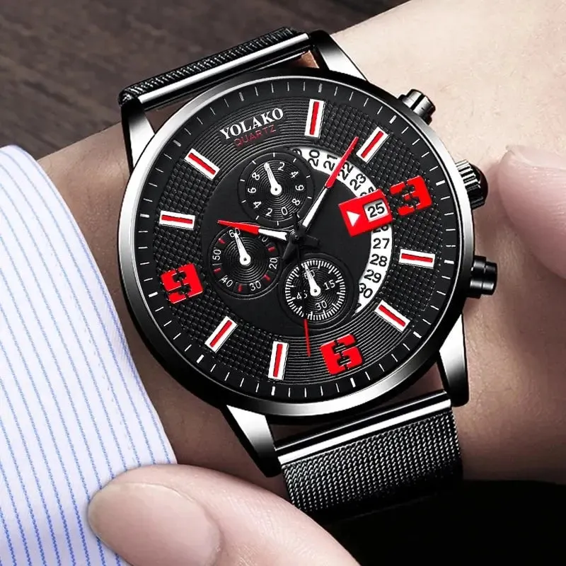 Men's Fashion Calendar Wrist Watch