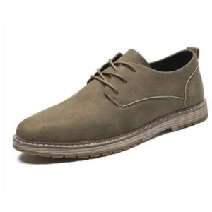 Mens Faux Suede Casual Lace Up Shoes