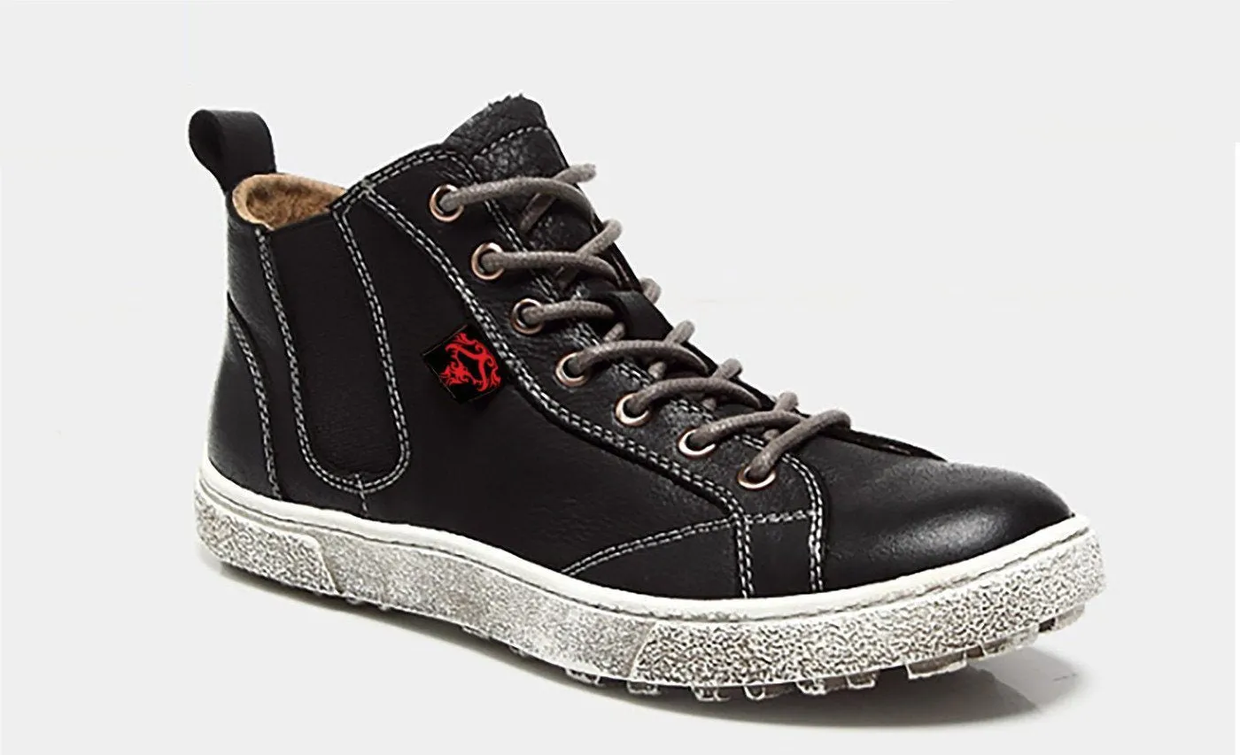 Men's FEAR-NONE Bear Leather Hi-Top Boot