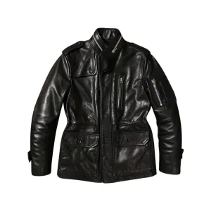 Men's Field Safari Leather Jacket