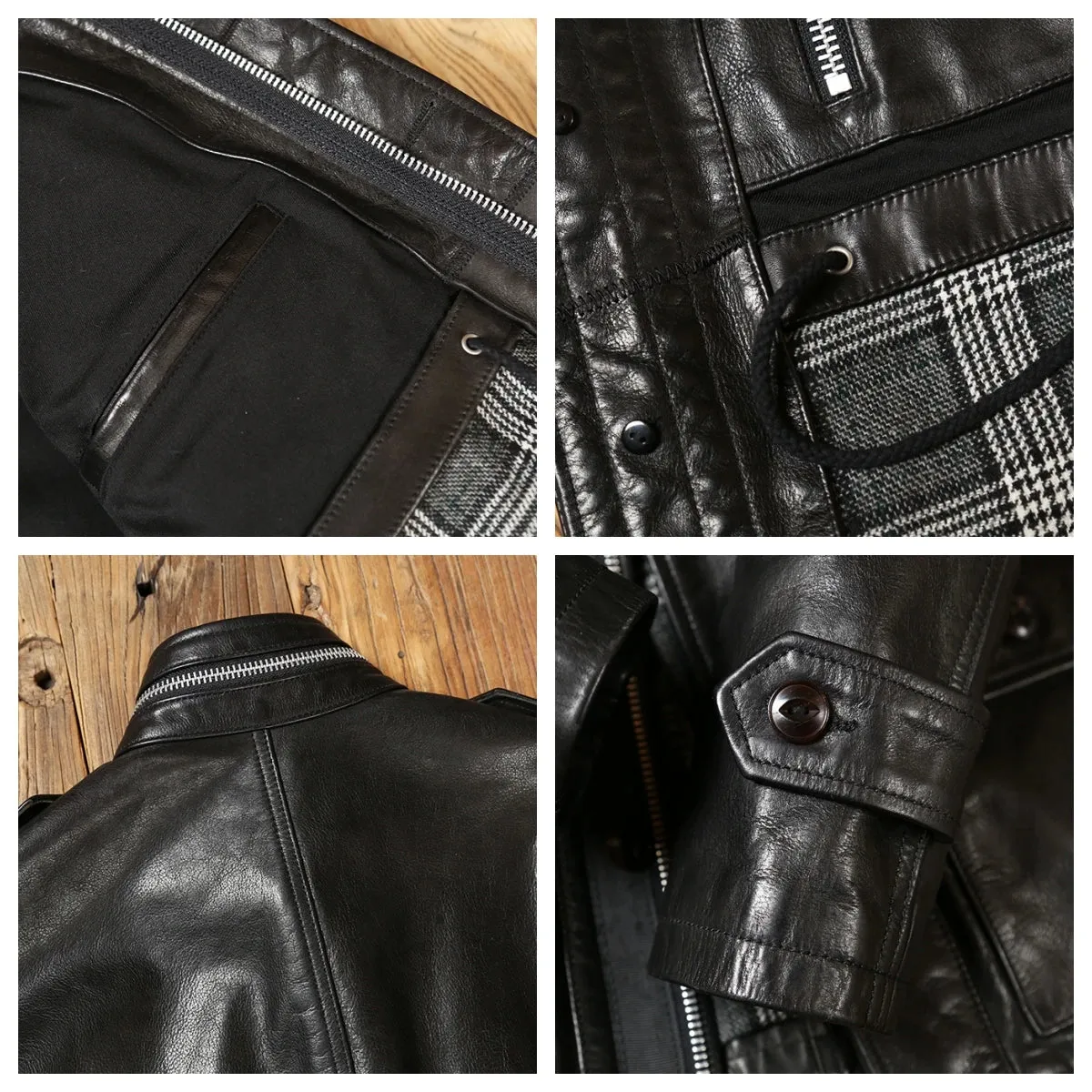 Men's Field Safari Leather Jacket