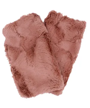 Men's Fingerless / Texting Gloves - Copper River Cuddly Faux Fur