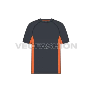 Mens Fitness Sport Shirt Vector Template